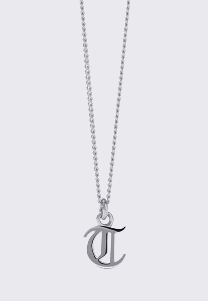 Mini Letter Necklace - Silver