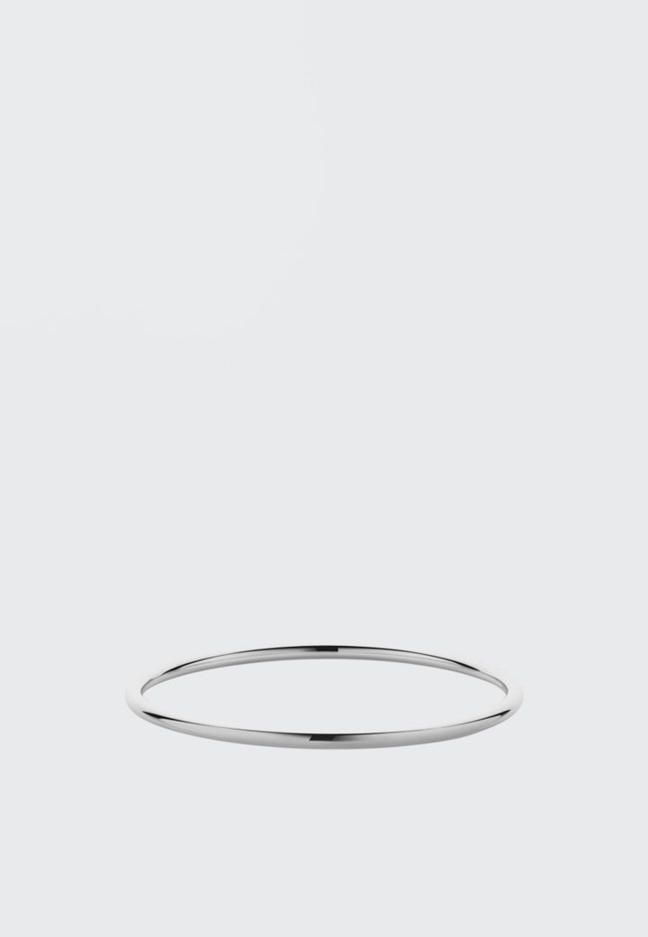 Meadowlark 3mm Round Bangle - silver - Good As Gold