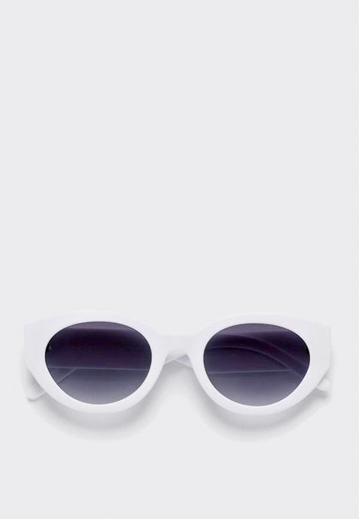 X Vashtie Abstract Sunglasses - White/Black