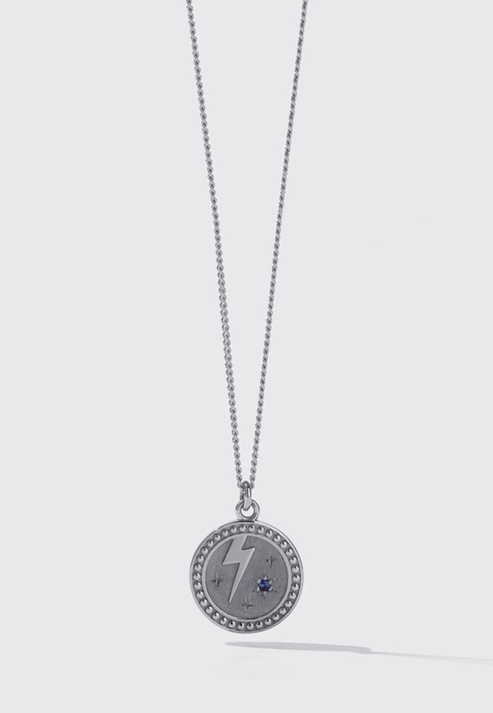 Amulet Strength Necklace - Blue Sapphire