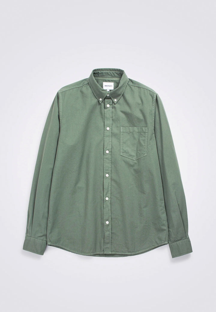 Anton Light Twill Shirt - Sage Green