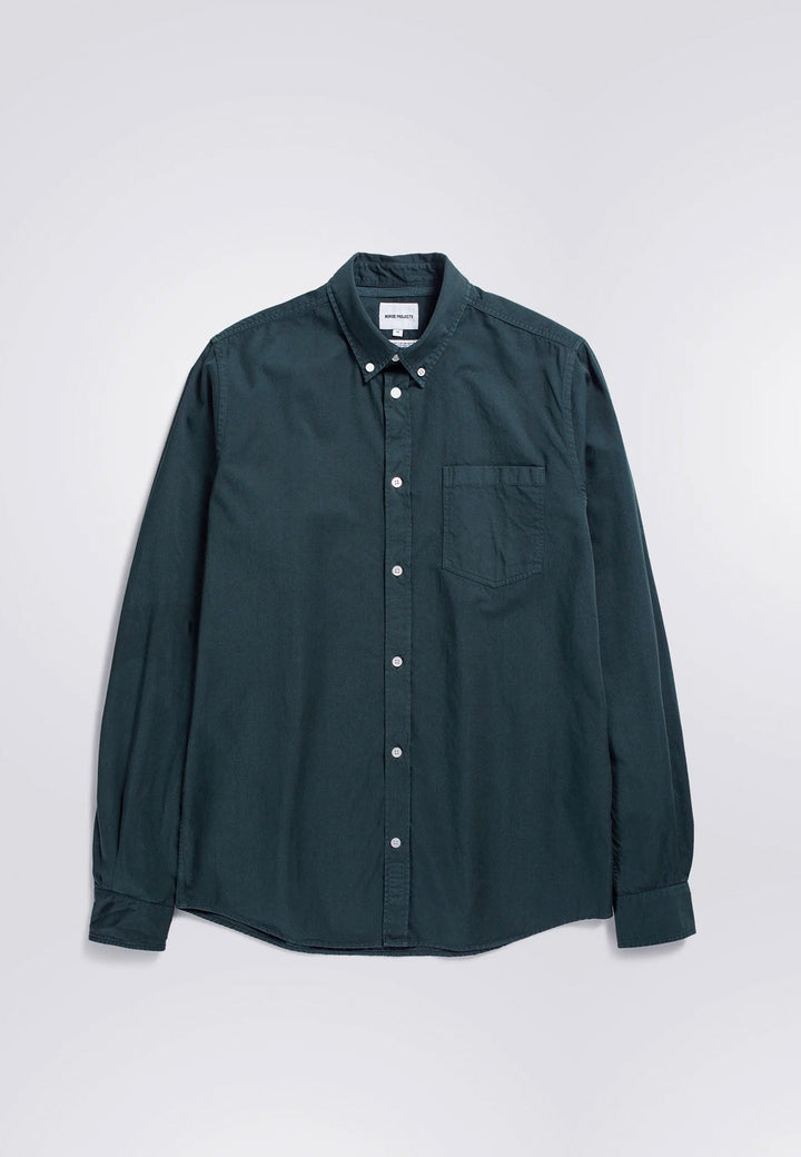 Anton Light Twill Shirt - Varsity Green
