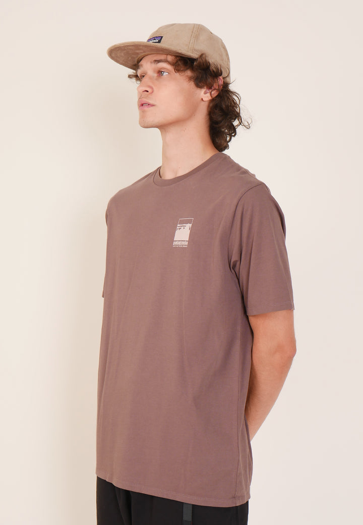 Alpine Icon Regenerative Organic Pilot Cotton T-Shirt - dusky brown
