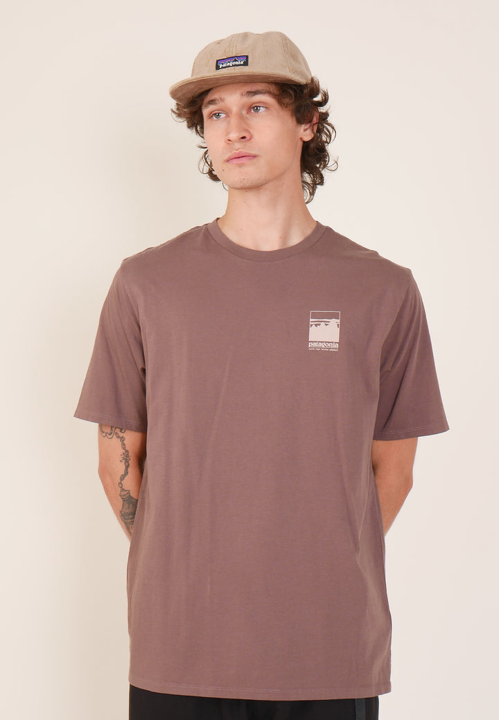 Alpine Icon Regenerative Organic Pilot Cotton T-Shirt - dusky brown