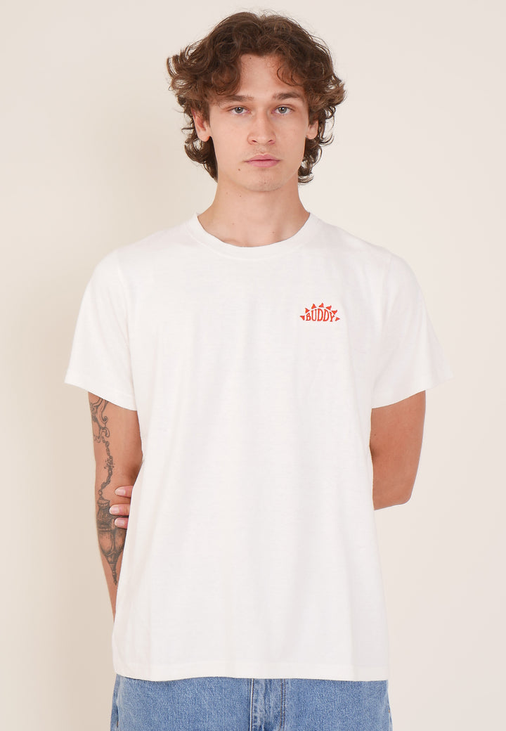 Rising Sun Logo T-Shirt - white/red