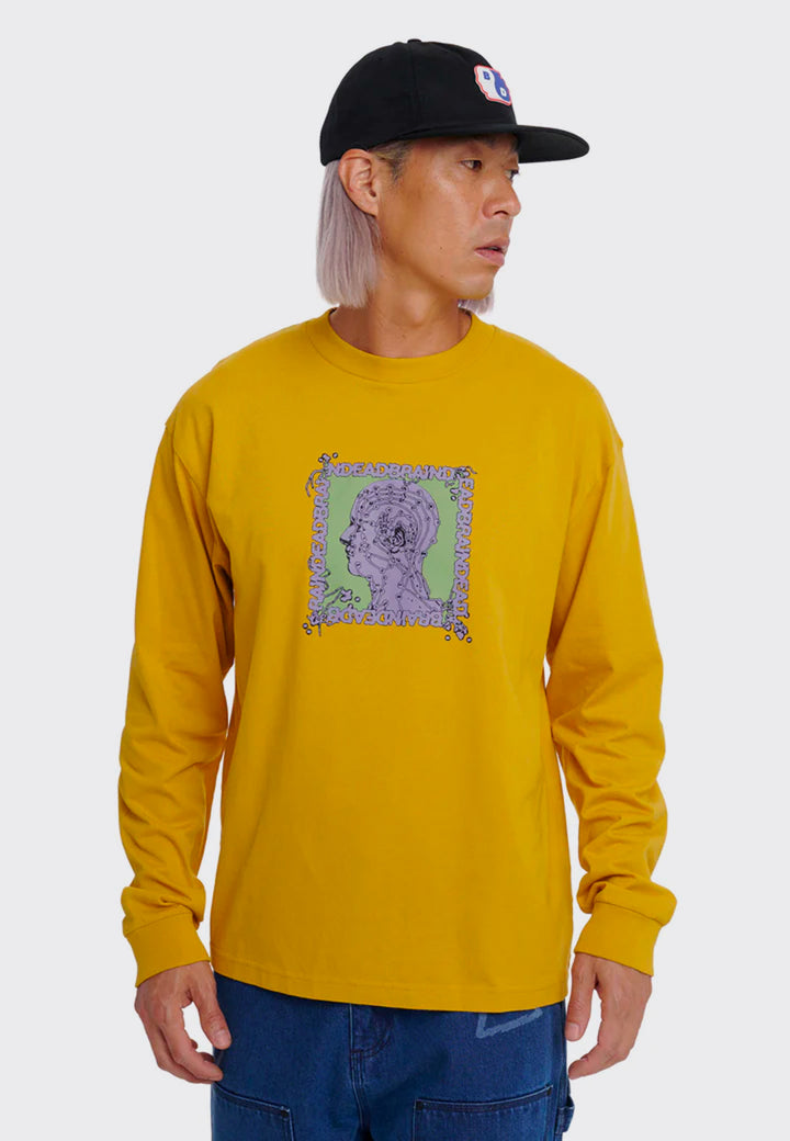 Brain Scanner Long Sleeve T-Shirt - Mustard