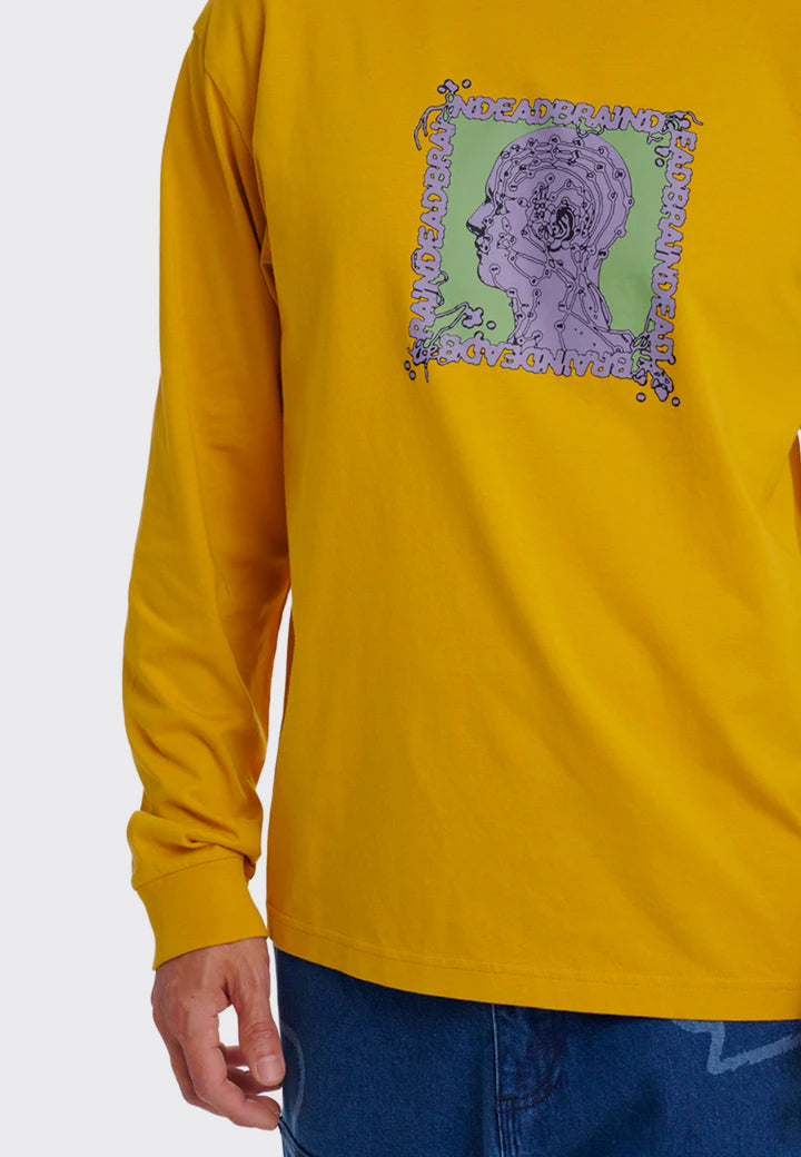 Brain Scanner Long Sleeve T-Shirt - Mustard