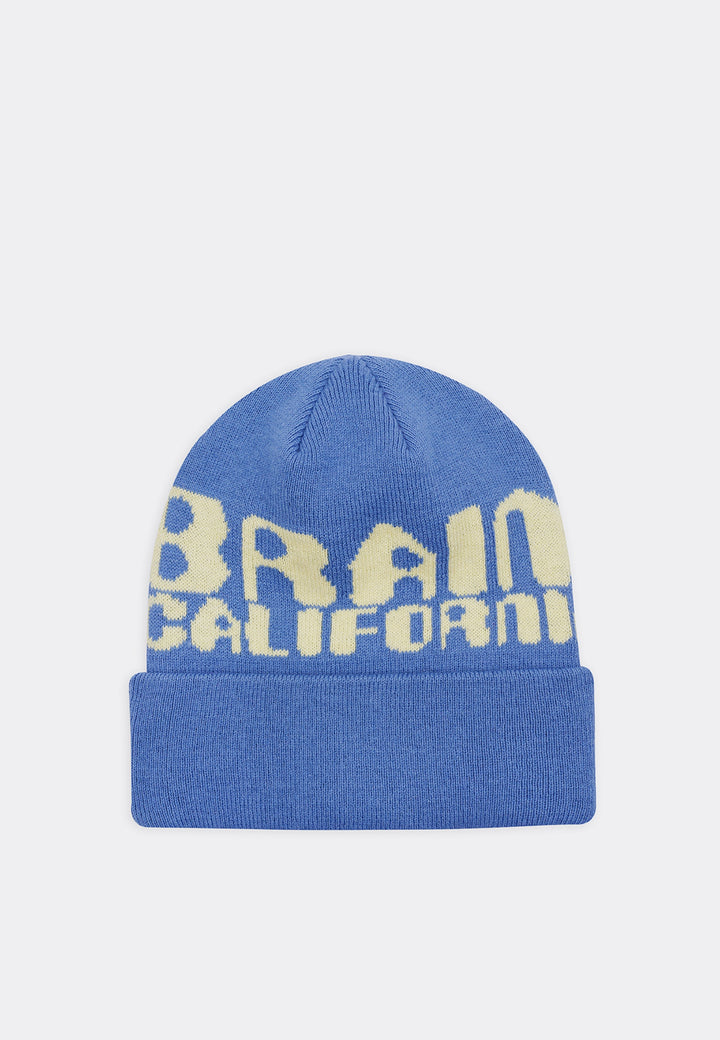 Californian Design Wool Beanie - blue