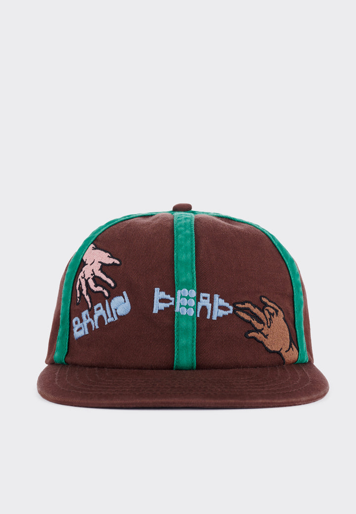 Connection 6 Panel Twill Cap - brown