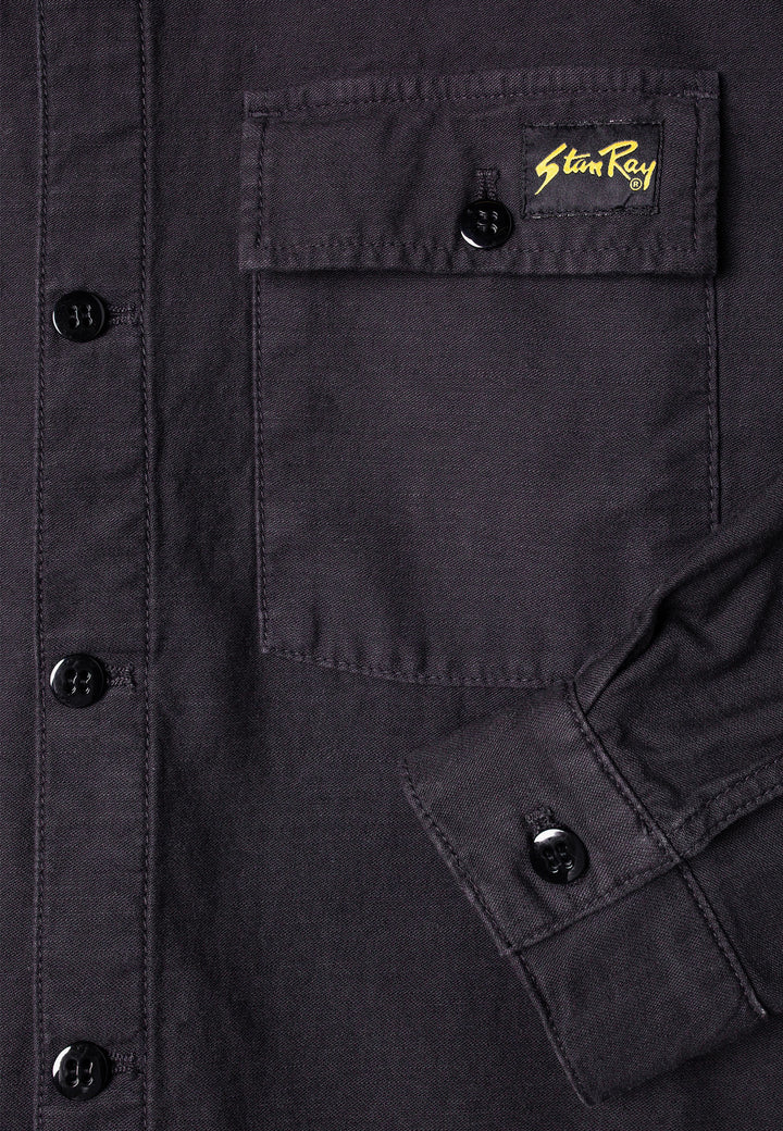 CPO Shirt - Black Sateen