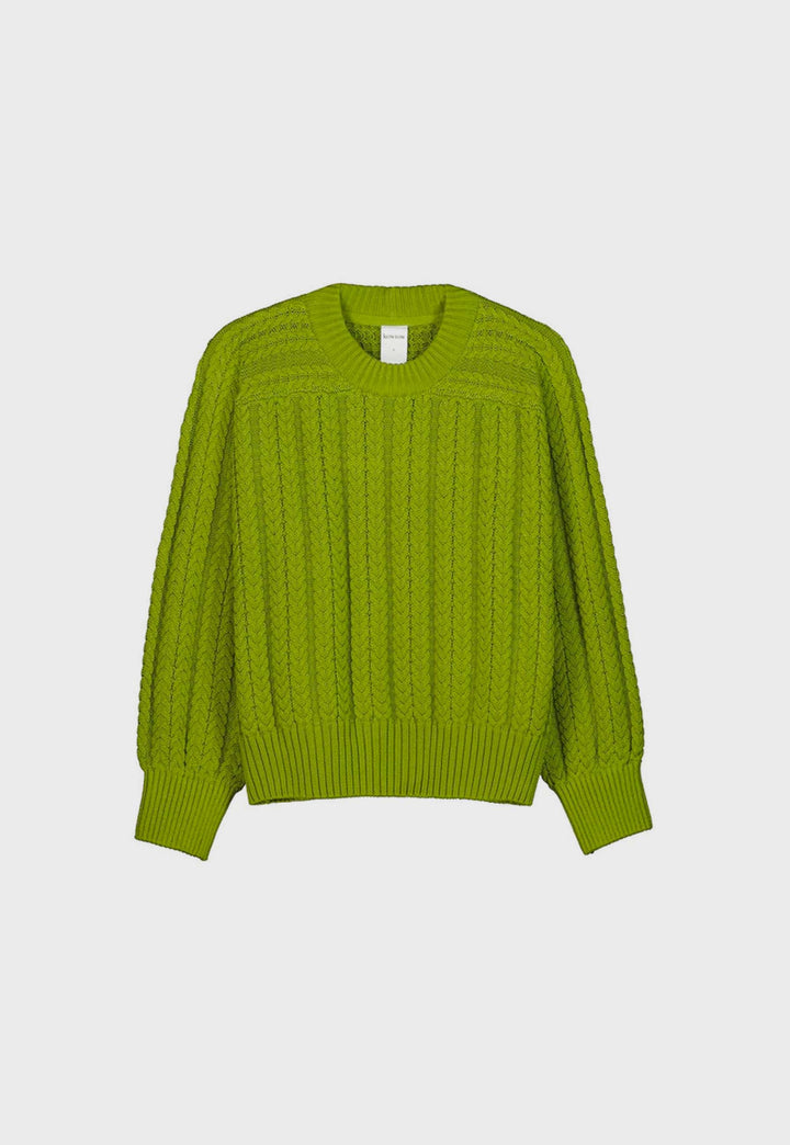 Cable Sweater - leaf