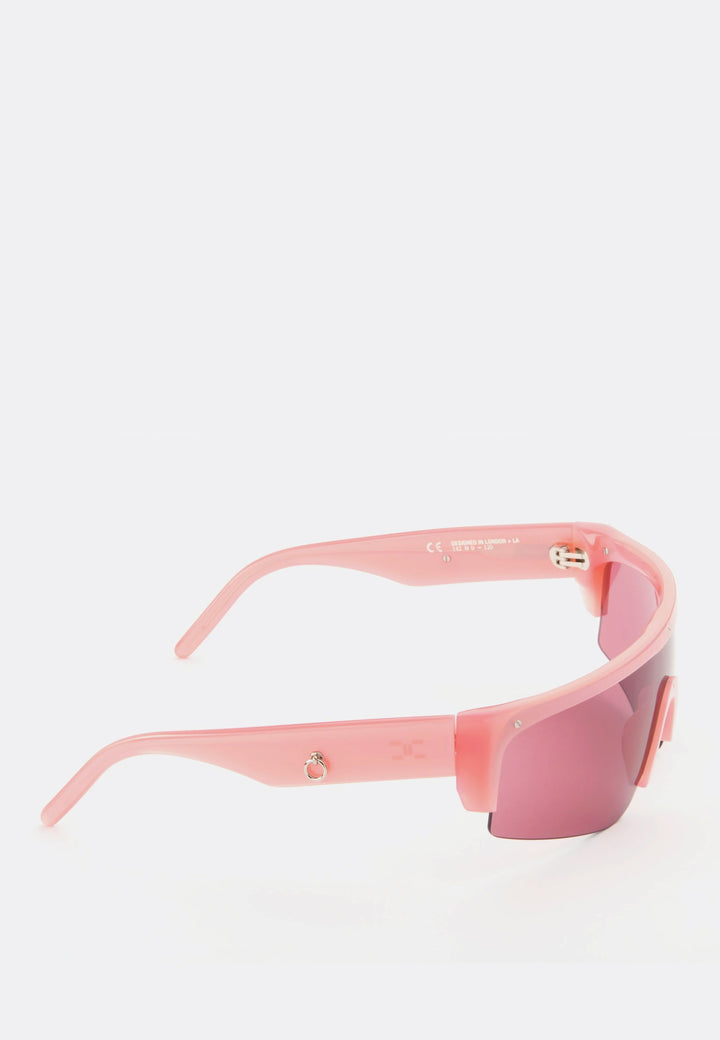 Charli Cohen Halo Sunglasses - pink/pink