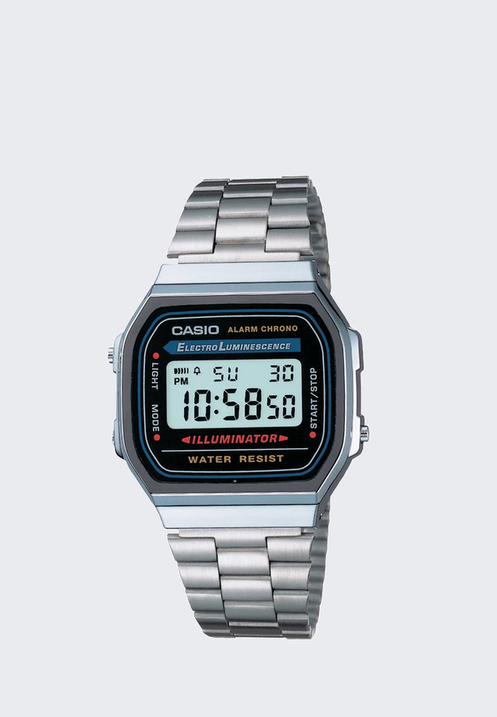 Classic Digital Watch (A168WA-1W) - Silver/Black