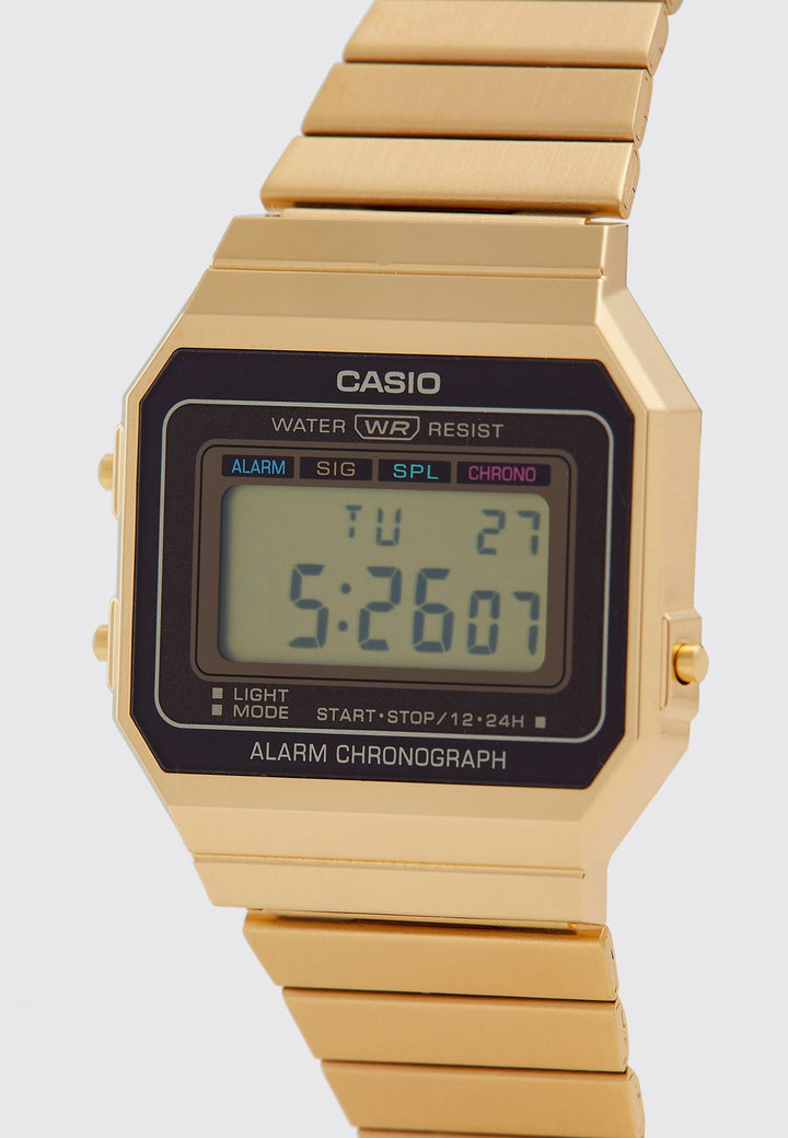 Digital Gents Vintage Watch (A700WG-9A) - Gold