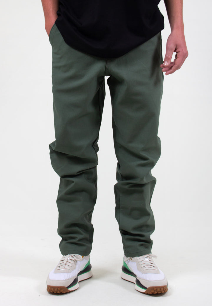 Easy Chino - olive sateen