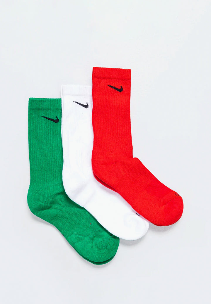 Everyday Plus Socks - Red/Green/White