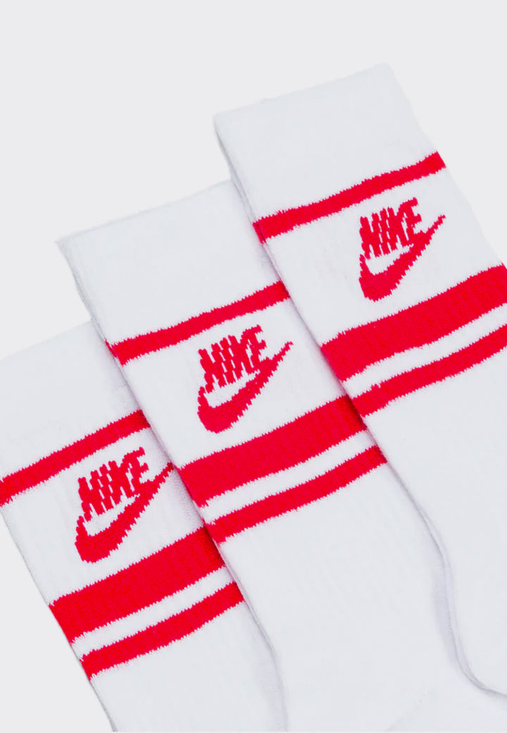 Everyday Essential Socks - White/Red