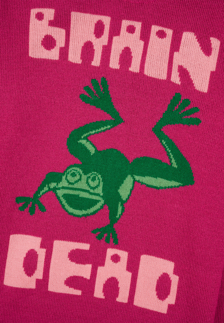 Frogger sweatshirt - fuchsia