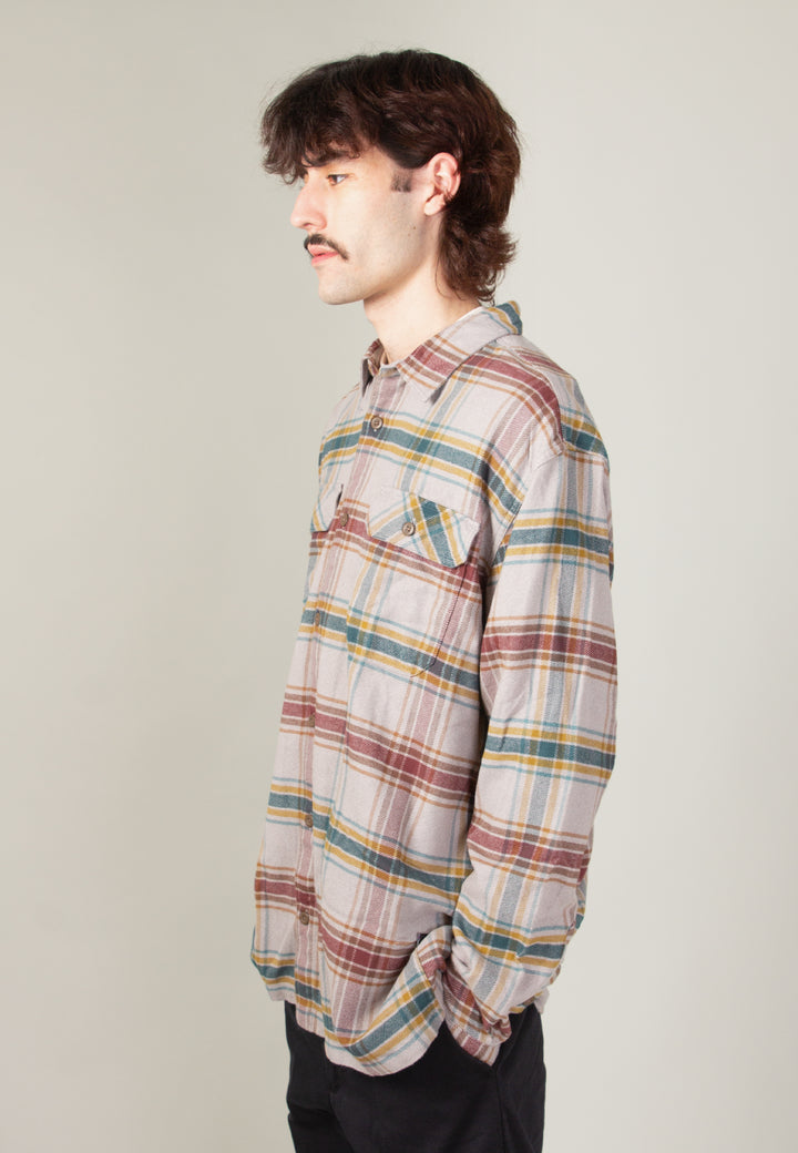 Fjord Flannel Shirt - feather grey