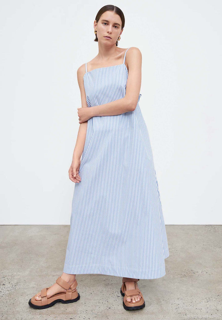 Florence Dress - Blue Stripe