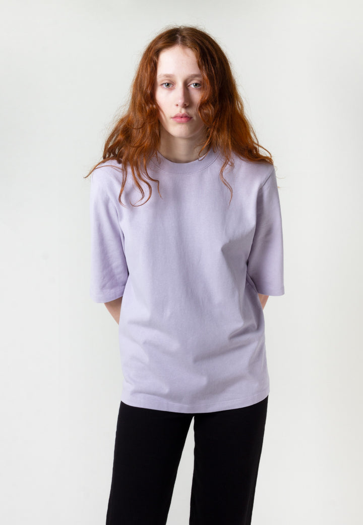 Ginny Heavy Jersey T-Shirt - pale lilac