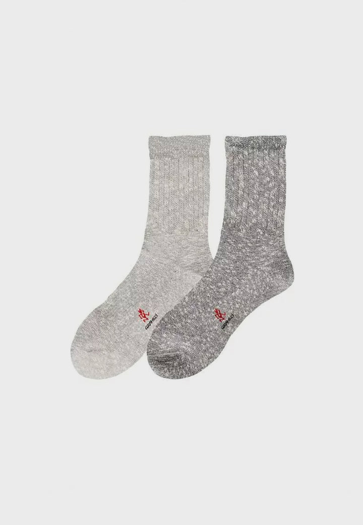 Slub Socks - 2 Pack - grey