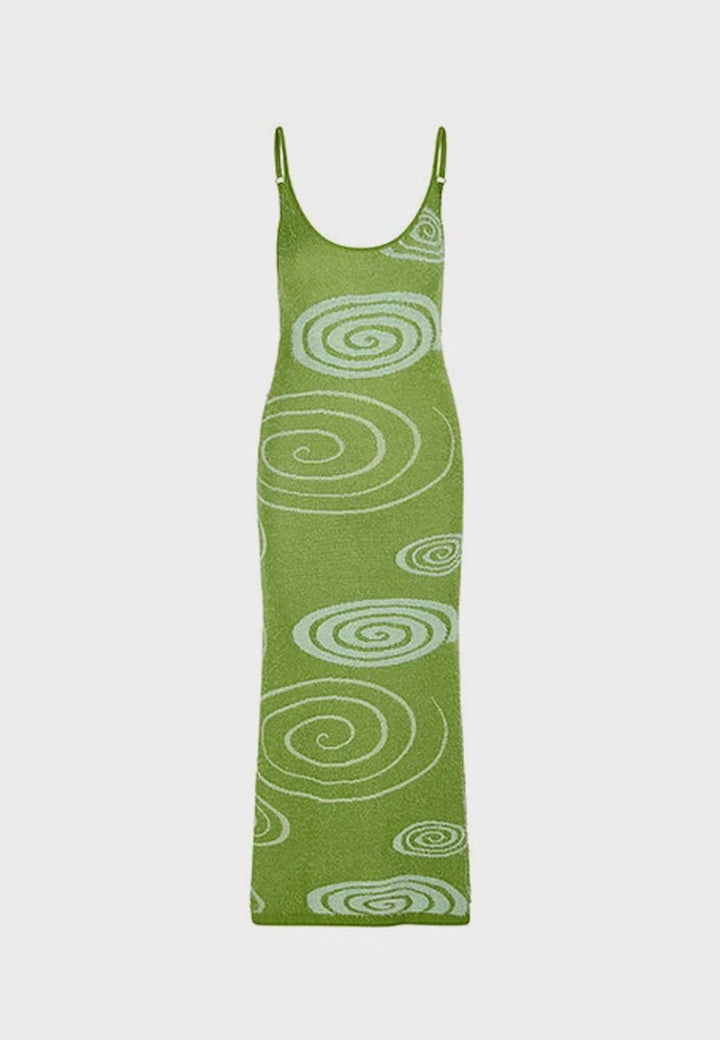 The Galaxy Hockney Dress - grass green