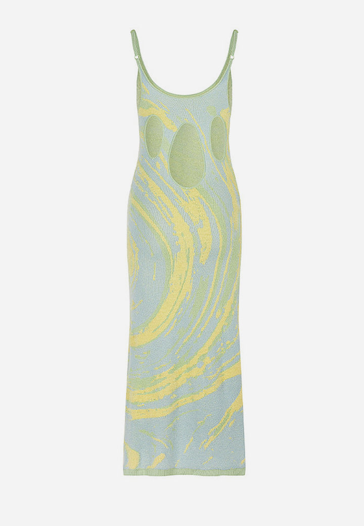Cypress Hockney Dress - cucumber