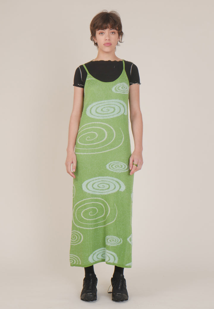 The Galaxy Hockney Dress - grass green