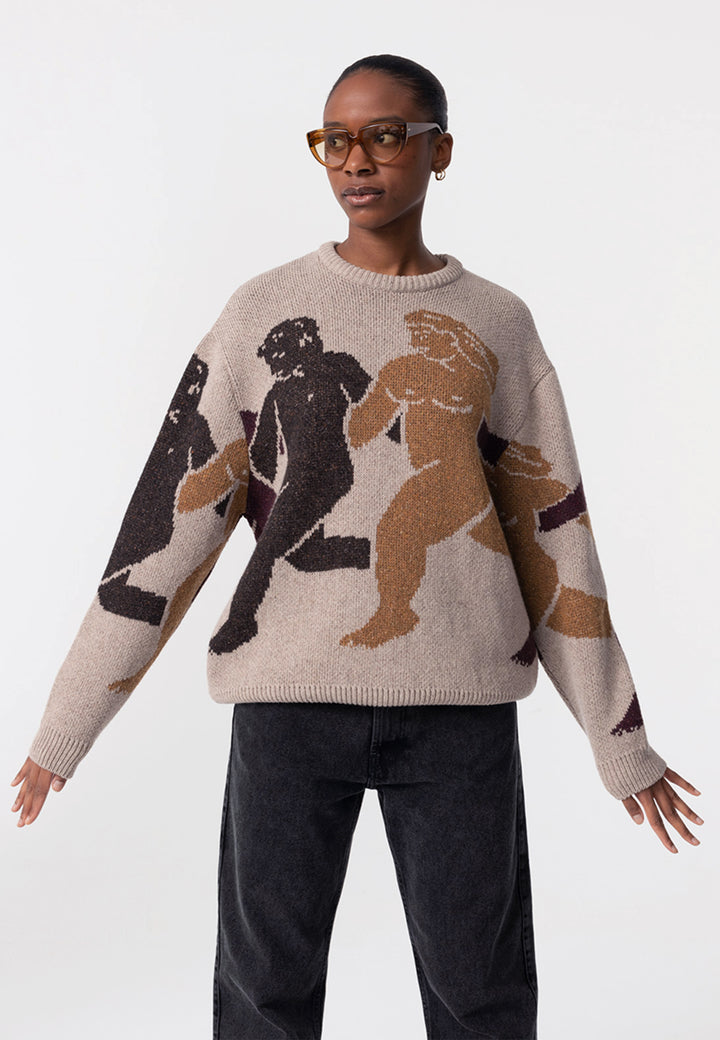 In-Depends Day Knit Crew Neck - Beige