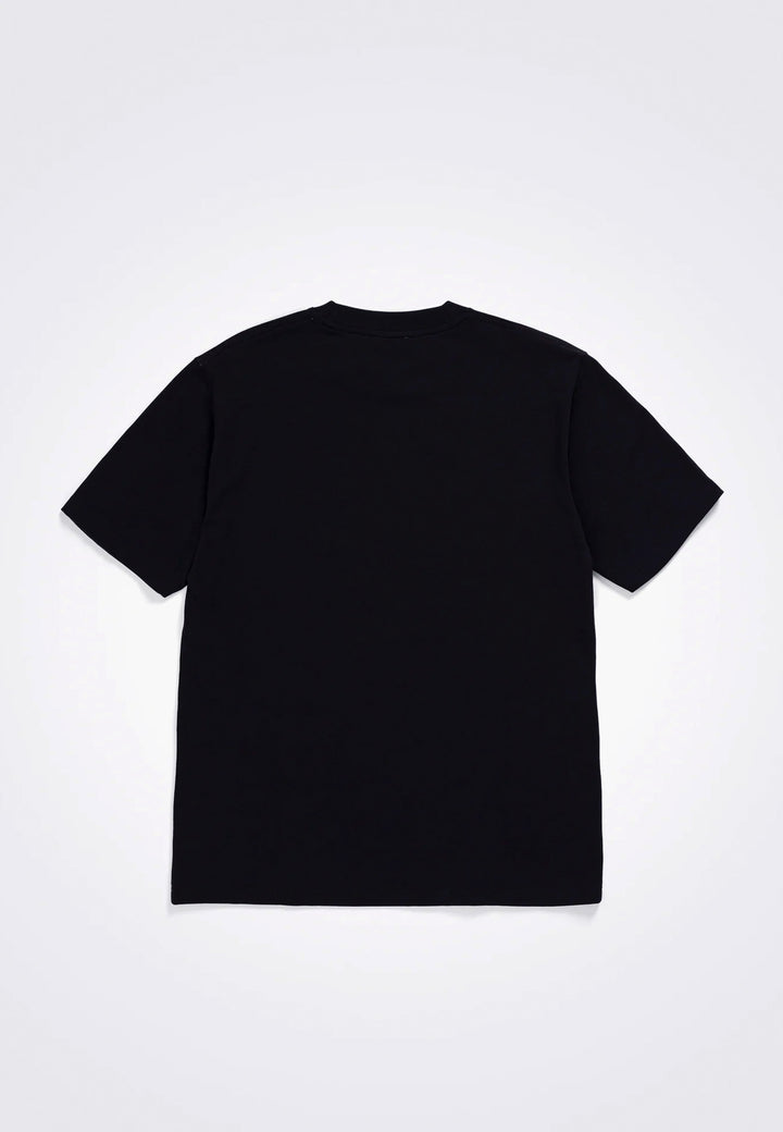 Johannes Chain Stitch Logo T-Shirt - Black