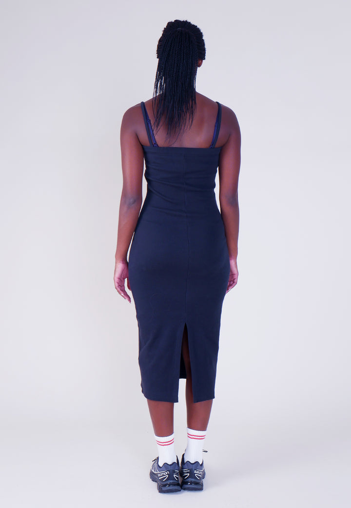 Jonesy Column Dress - Black