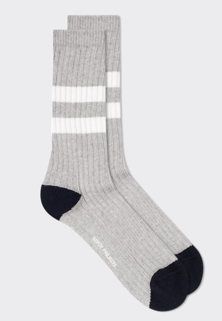 Bjarki Cotton Sport Socks - light grey melange
