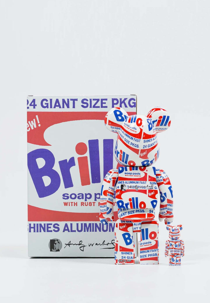 Be@rbrick Warhol 'Brillo' 100%+400% Set