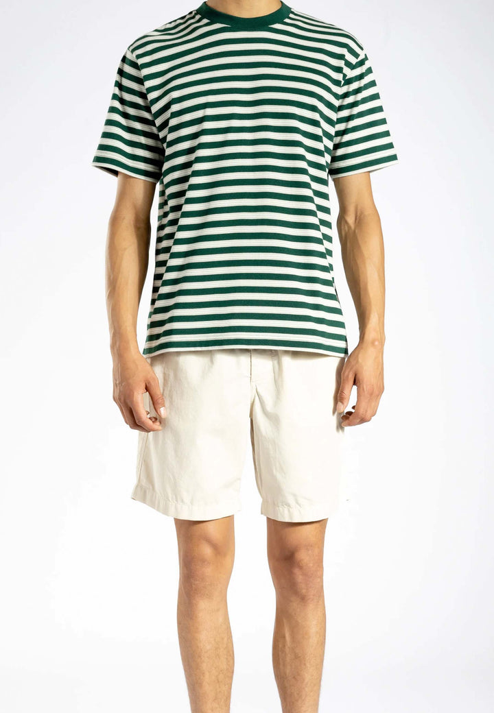 Johannes Nautical Stripe T-Shirt - deep sea green
