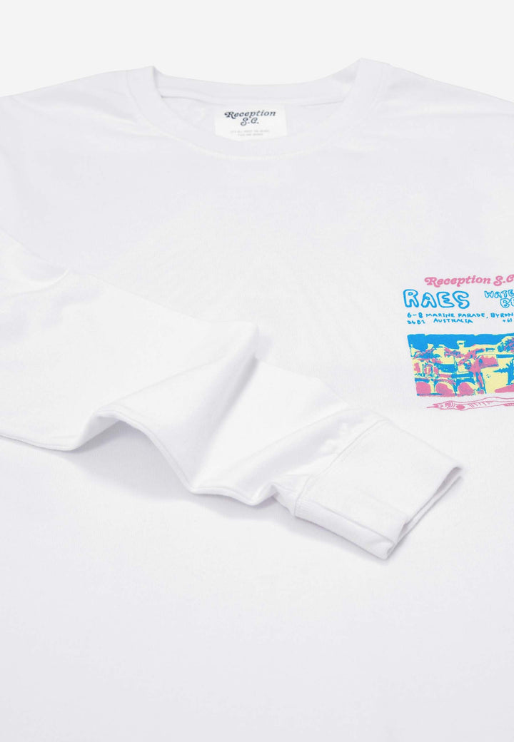 Raes Long Sleeve T-Shirt - jersey white
