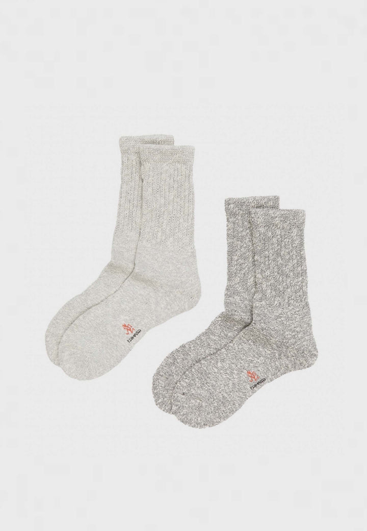 Slub Socks - 2 Pack - grey