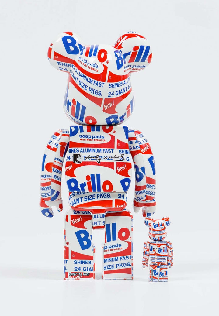 Be@rbrick Warhol 'Brillo' 100%+400% Set