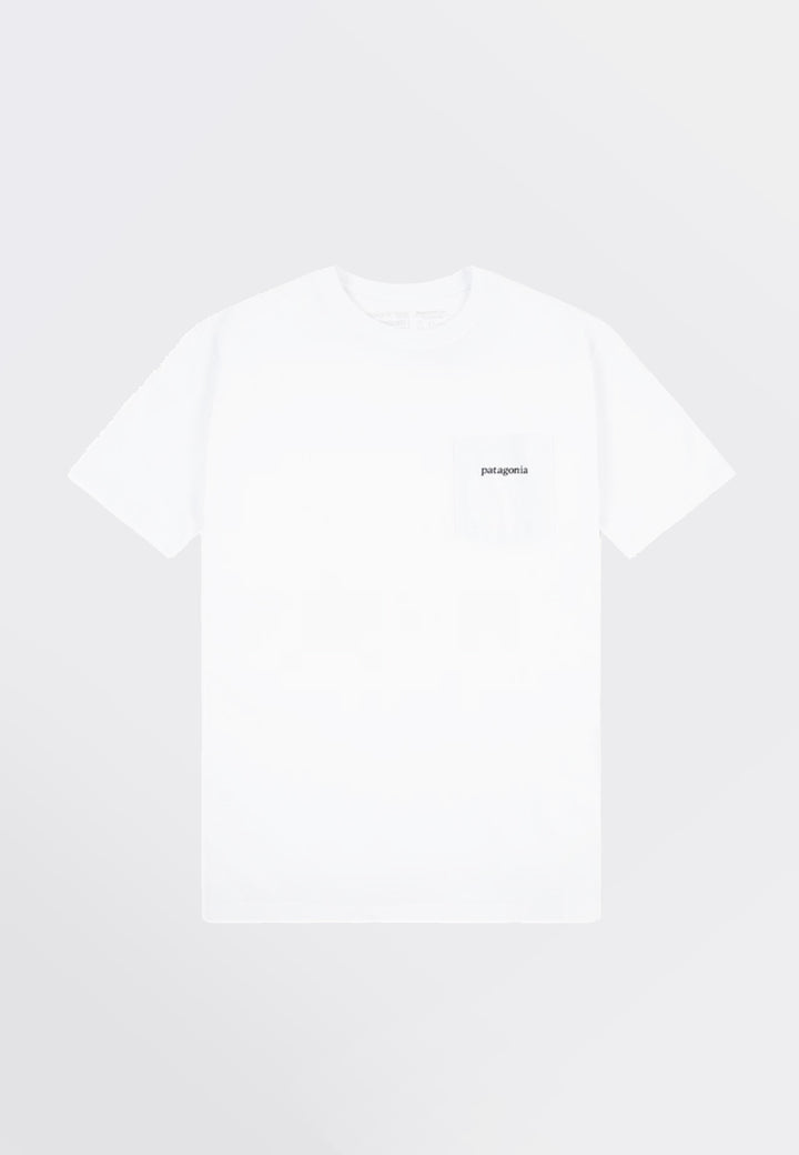Line Logo Ridge Pocket Responsibili T-Shirt - white