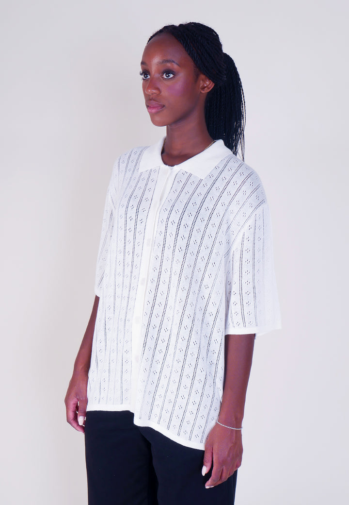 Milan Knit Shirt - Off White