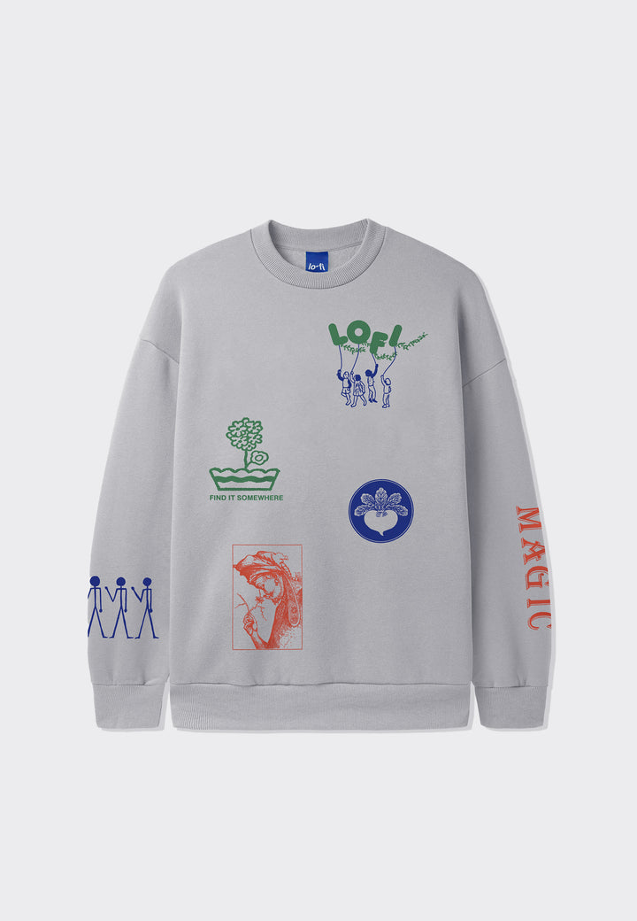 Mother Earth Crewneck - Cement