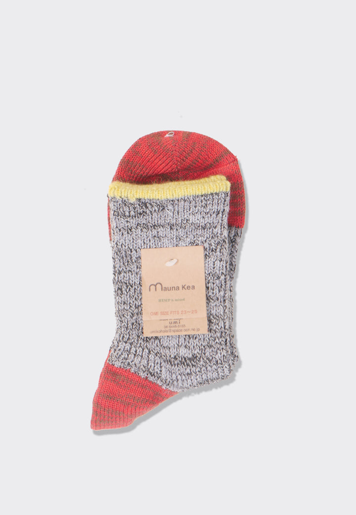 Multicolour Wool - Grey/Red/Yellow