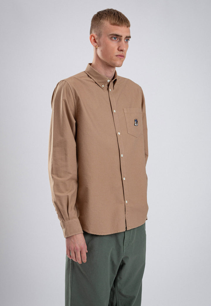 GM x NP Anton Oxford Shirt - dark khaki