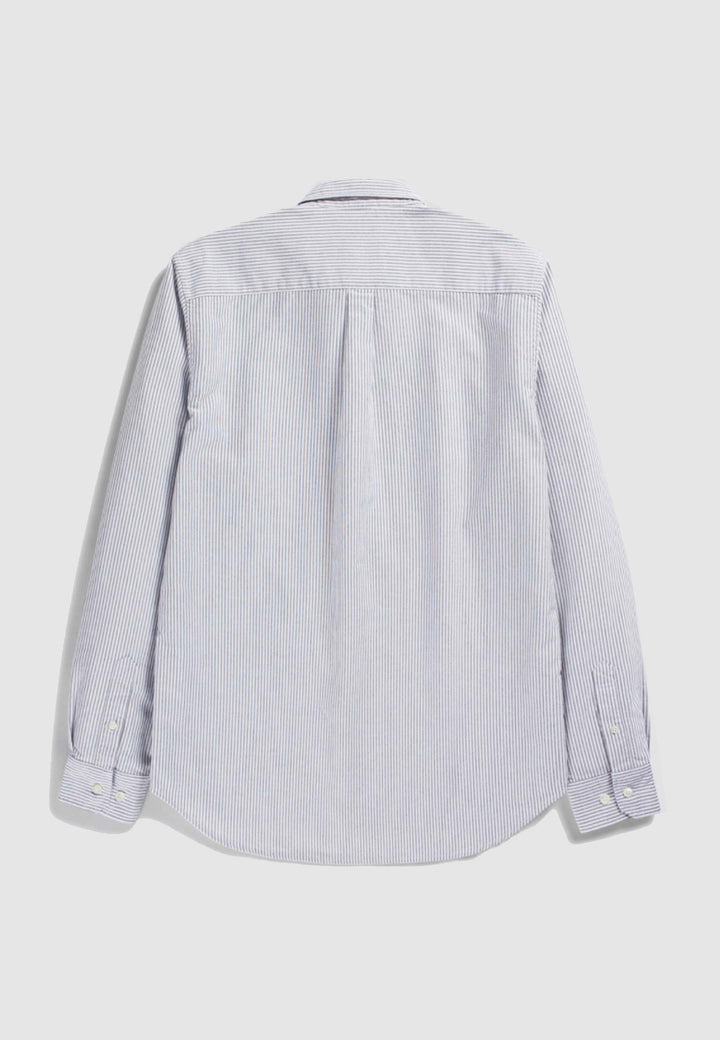Osvald Oxford Shirt - magnet grey stripe