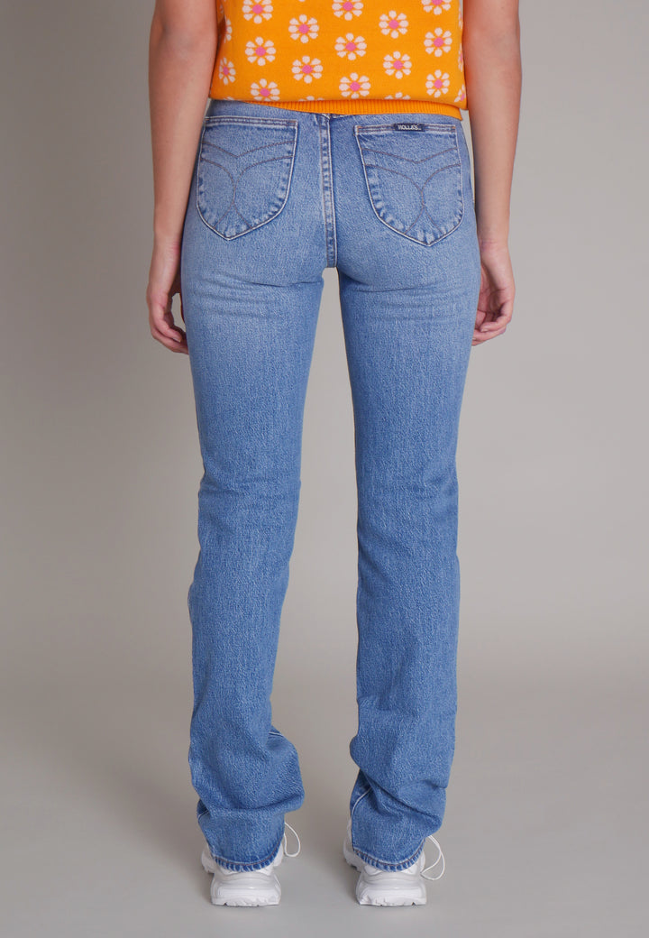 Original Straight Long Jeans - brad blue