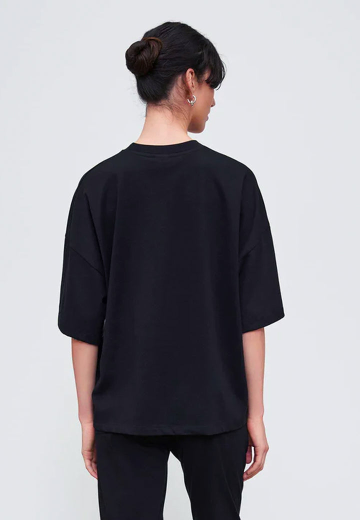 Oversized Boxy T-Shirt - Black