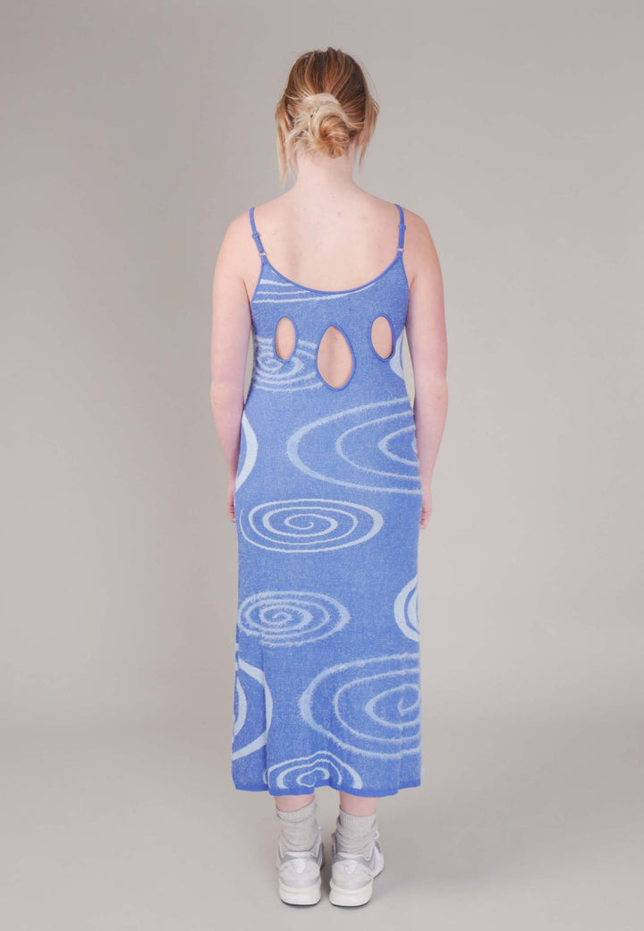 The Galaxy Hockney Dress - klein blue