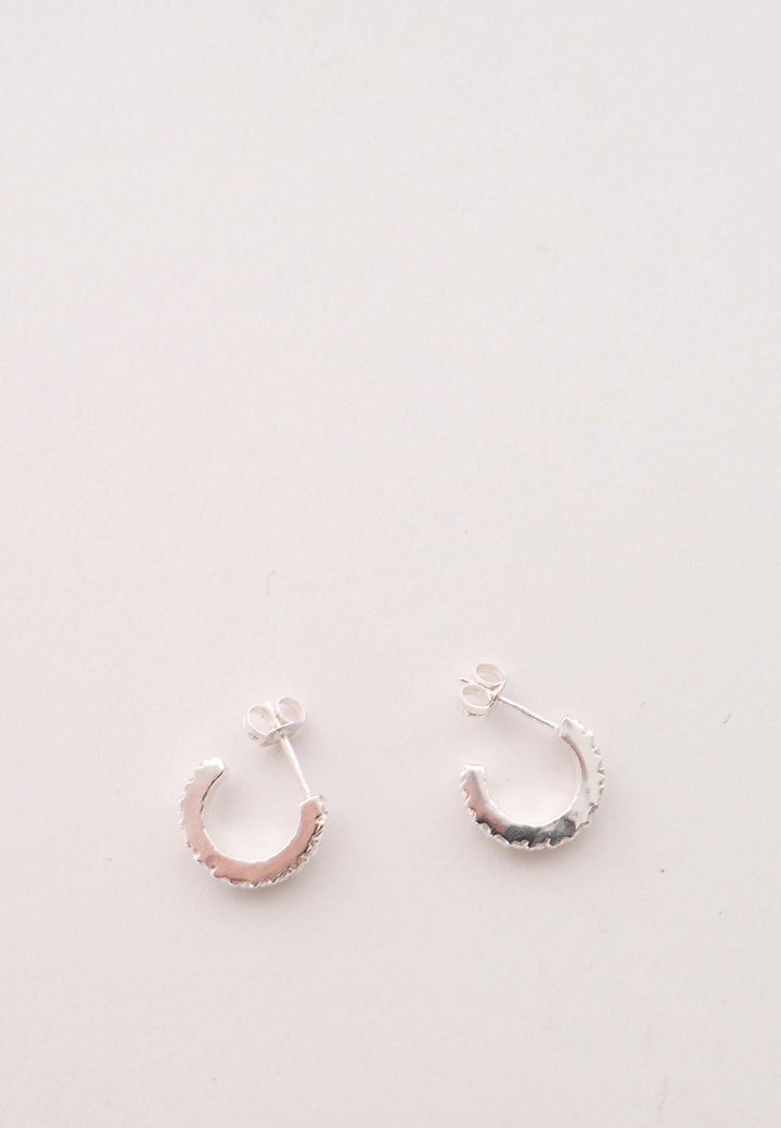XX Circle Earrings - silver