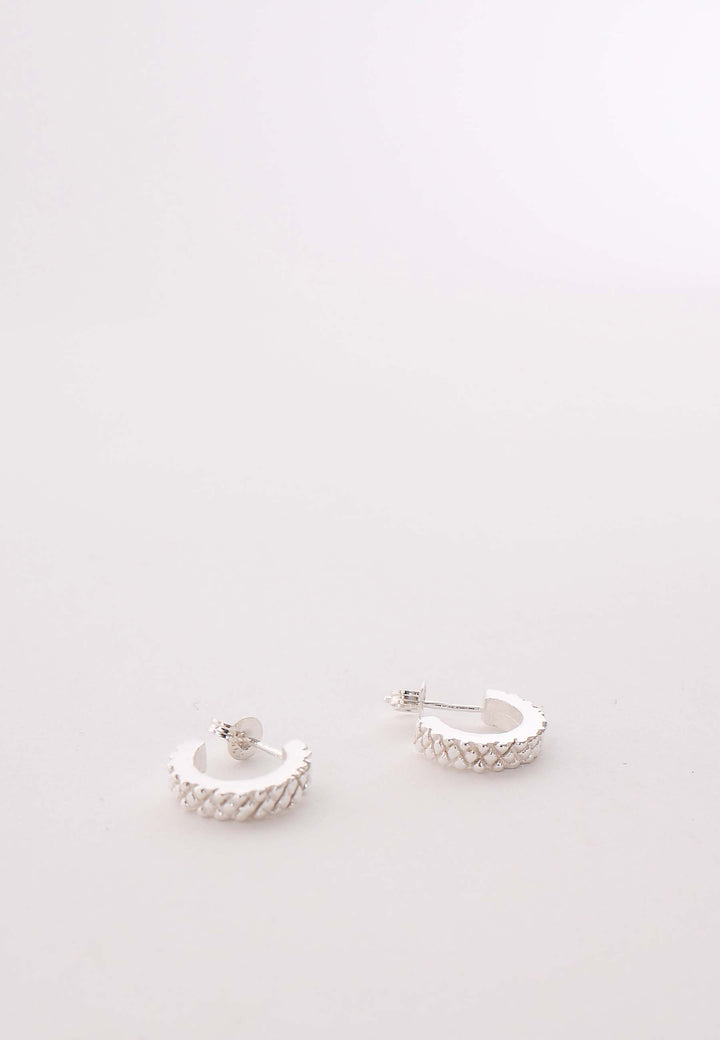 XX Circle Earrings - silver