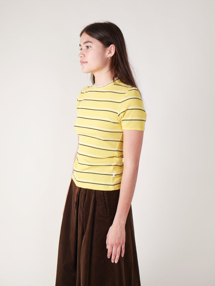 Baby Rib T-Shirt - Sun Stripe Yellow